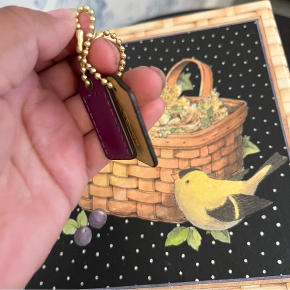 Coach Purple and Tan Keychains - Picture 3 of 5